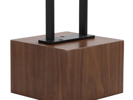 Bento - Contemporary Floor Lamp - Black / Walnut / White