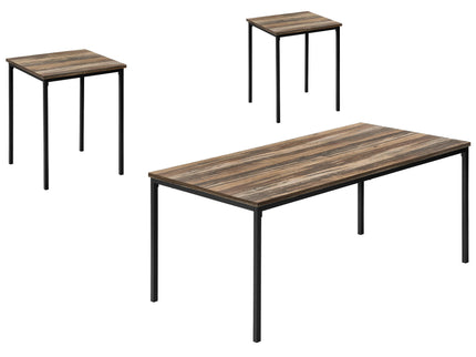 Table Set, Coffee, End, Contemporary, Modern (Set of 3)