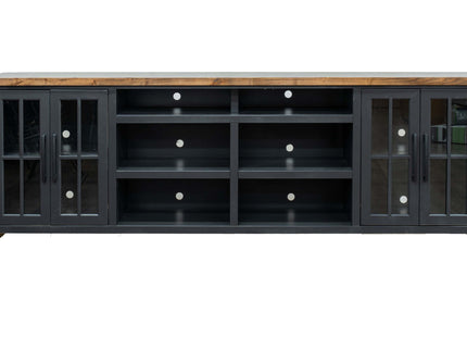 TV Stand Console For TVs Up To 100" - Black / Whiskey