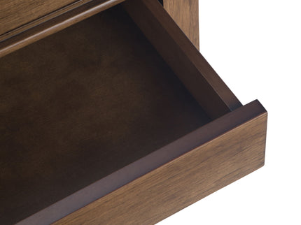 Carlton - Bedside Table - Rustic Natural Aged Brown