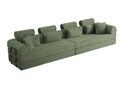 Modern L-Shape Modular Sectional Sofa, Compressed Design