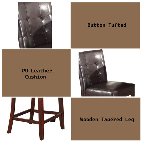Britney - Counter Height Chair (Set of 2) - Espresso