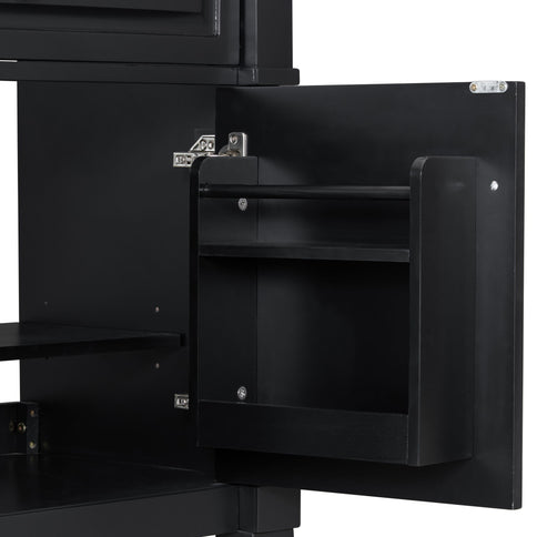 Modern Bathroom Vanity With Sink, Freestanding Cabinet With Flip Drawer & Adjustable Shelf