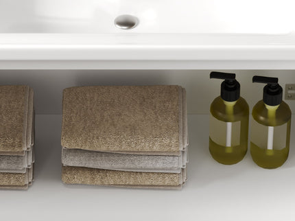 Wall Mounted Bathroom Vanity With Sink, 2 Open Shelves - White