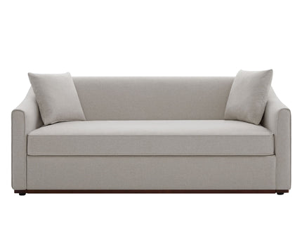 3 Seater Sofa With Wrap Around Armrests And Throw Pillows