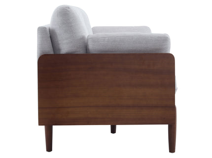 Mid Century Moderne Sofa With Wood Sides