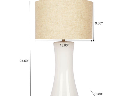 Cascade - Lamp Base Table Lamp - Beige / Gold / White