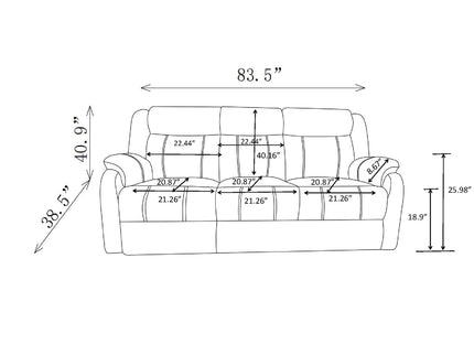 Sonet - Domino Reclining Sofas