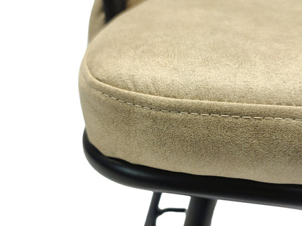 Bar Stool 360 Swivel With Back Footrest