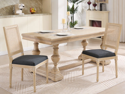Dining Chairs With Square Back (Set of 2)