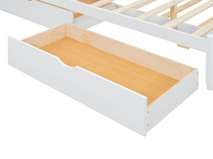 Platform Bed With With 2 Big Drawers And Trundle