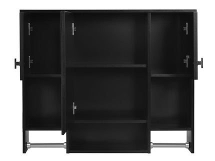 Wall Mounted Bathroom Storage Cabinet With Mirror, Medicine Cabinet With Towel Bar