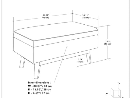 Owen - Upholstered Rectangular Storage Ottoman