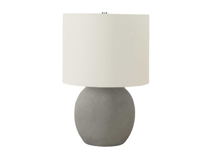 Lighting, Table Lamp, Concrete, Contemporary - Gray / Cream