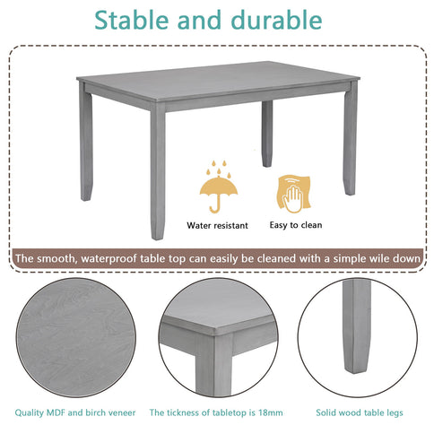 Kitchen Dining Set, Rectangular Dining Table