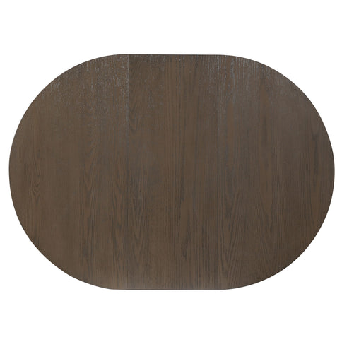 Round Extendable Dining Tabl, Middle Leaf, Curved Legs