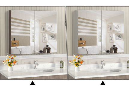 Medicine Cabinet, Wall Mounted Bathroom Mirror With Storage