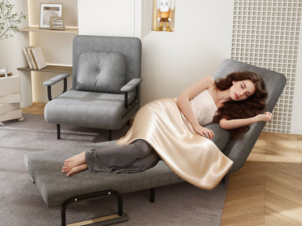 3 In 1 Convertible Folding Sofa Bed With Adjustable Backrest And Pillow