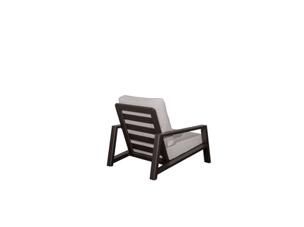 Verona - Seating Lounge Chair (Set of 2) - Dark Espresso / Gray / Off White