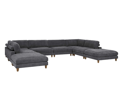 Modern Modular Sectional With Adjustable Back Support