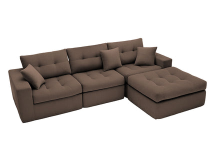 Corner Chaise L-Shaped Sectional Sofa Bed
