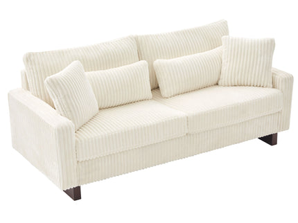 Modern Loveseat Sofa With 4 Pillows