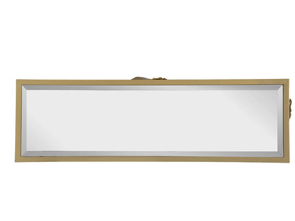 Console Table With Mirrored Glass Top, Modern Entryway Table For Living Room Foyer Entryway - Gold