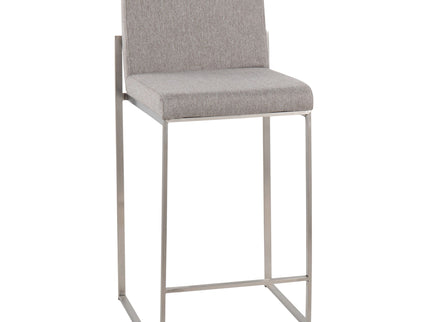 Fuji - Contemporary High Back Counter Stool, Functional Design