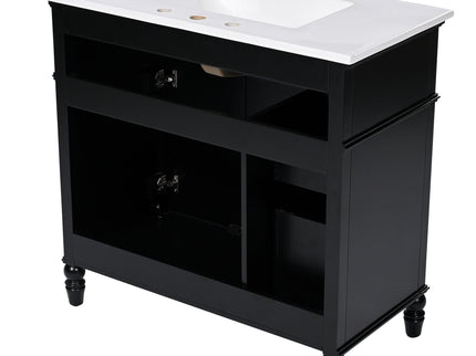 Bathroom Vanity With Sink, Freestanding Cabinet & Drawers