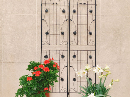 Metal Garden Trellis Rustproof Trellis For Climbing Plant Outdoor Flower Support