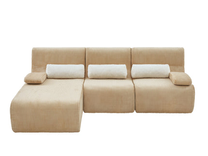 Oversized Sectional Sofa, Living Room Seating With Modular Design