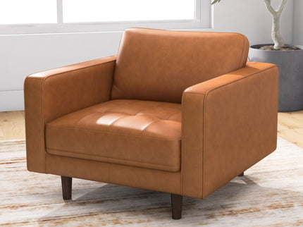 Catherine - Lounge Chair - Brown / Tan