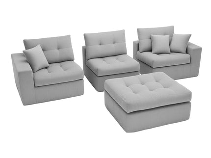 Corner Chaise L-Shaped Sectional Sofa Bed