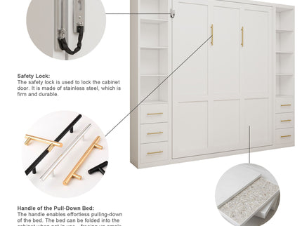 Folding Vertical Murphy Wall Bed
