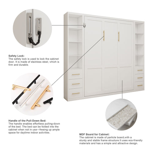 Folding Vertical Murphy Wall Bed