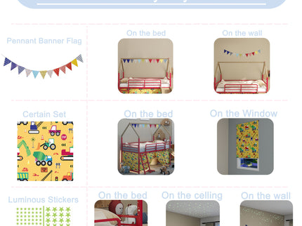 Jack - House Loft Bed With Slide And Curtain Set