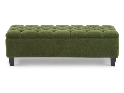 Ottoman Bench & Storage - Green