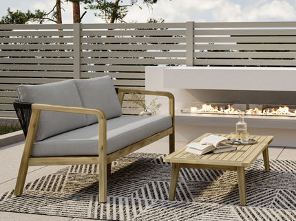 Palmetto - Outdoor Sofa - Stone Gray
