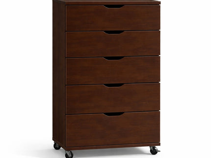 Modern 5 Drawer Dresser With Wheels