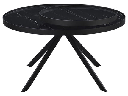 Shayne - Round Top Coffee Table With 2 Tier Design
