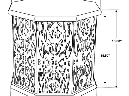 Watsonville - Octagonal Side Table - Natural