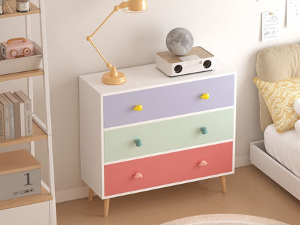 3 Drawer Dresser, Storage Cabinet With Anti Tip Safety