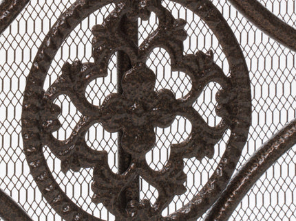 Darcie - Wrought Fireplace Screen, Ornate Design