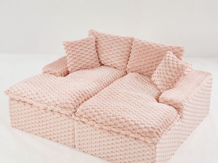 Double Chaise Lounge With Full Compressed Sponge