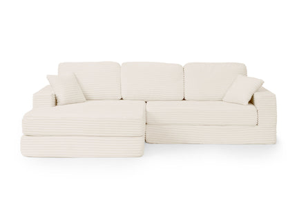 Modern Minimalist L Shape Modular Sectional Sofa, Couch