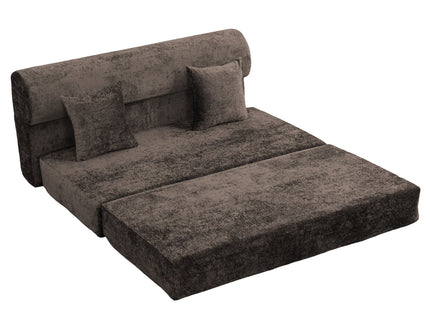 Convertible Design Sofa Bed, 2 Seater Fold Out Floor Couch