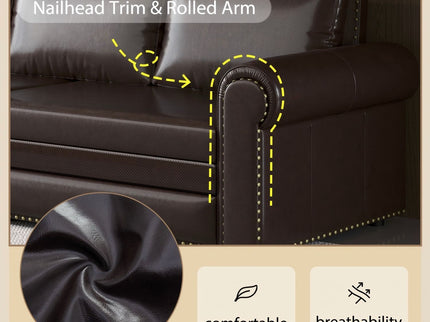 Chesterfield Sofa & Pull Out Bed