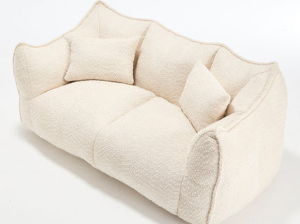 Comfortable Dual Beanbag Chair With High Resilience Foam Core For 2 People