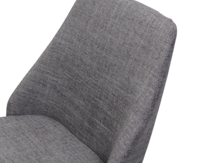 Modern Dining Chair With Iron Legs And Wood Finish