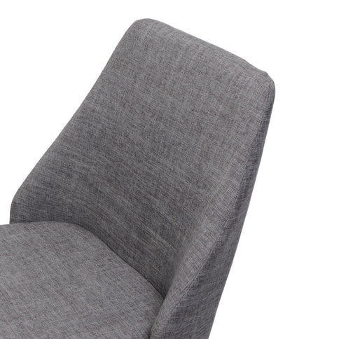 Modern Dining Chair With Iron Legs And Wood Finish